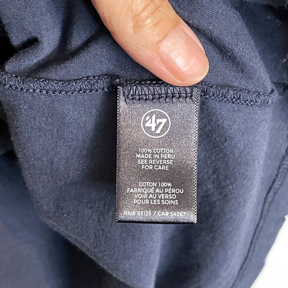 Detroit Tigers Women’s 47 Brand Navy V-Neck T-Shirt L - Picture 4 of 9